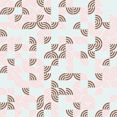 Soyut Geometrik Desen üretken hesaplama sanatı çizimi