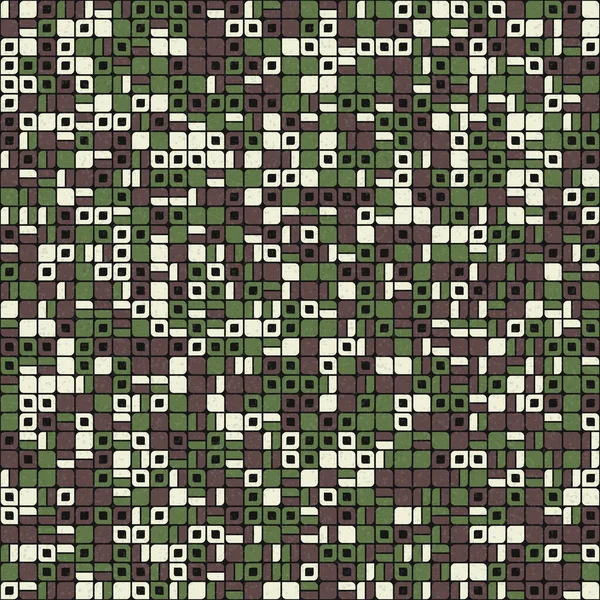 Abstrakte Farbe Geometrische Mosaik Muster Generative Computergestützte Kunst Illustration Nachahmung — Stockvektor