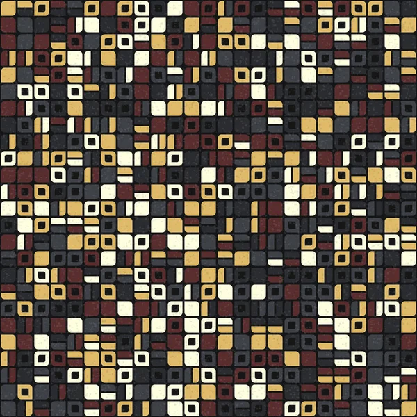 Abstrakte Farbe Geometrische Mosaik Muster Generative Computergestützte Kunst Illustration Nachahmung — Stockvektor