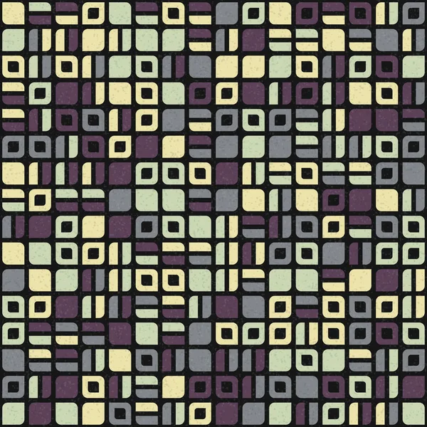 Abstrakt Färg Geometriska Mosaik Mönster Generativ Beräknande Konst Illustration Imitation — Stock vektor