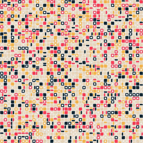 Modèle Géométrique Abstrait Mosaïque Couleur Illustration Art Computationnel Générative Imitation — Image vectorielle