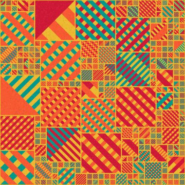 Soyut Geometrik Desen üretken hesaplama sanatı çizimi