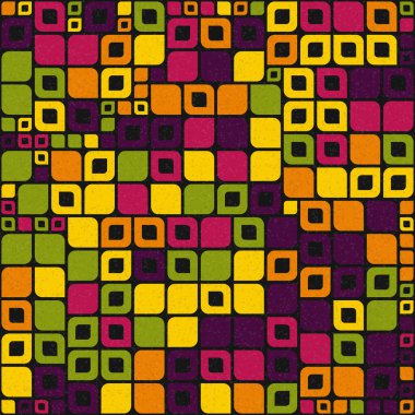 Soyut Geometrik Desen üretken hesaplama sanatı çizimi