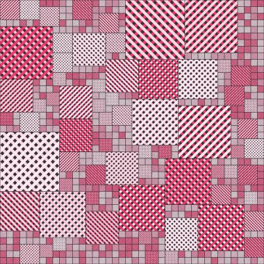 Soyut Geometrik Desen üretken hesaplama sanatı çizimi