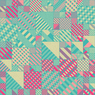 Soyut Geometrik Desen üretken hesaplama sanatı çizimi