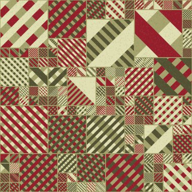 Soyut Geometrik Desen üretken hesaplama sanatı çizimi