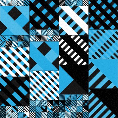 Soyut Geometrik Desen üretken hesaplama sanatı çizimi