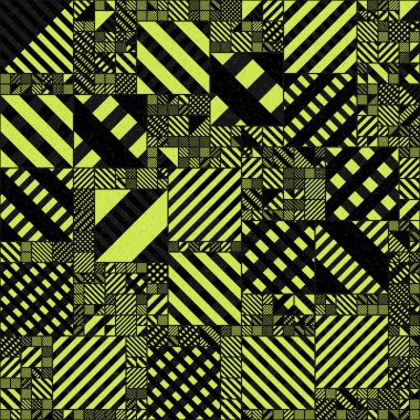 Soyut Geometrik Desen üretken hesaplama sanatı çizimi