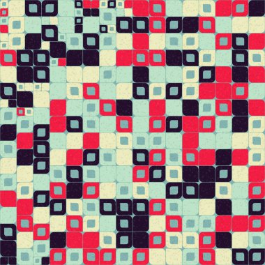 Soyut Geometrik Desen üretken hesaplama sanatı çizimi