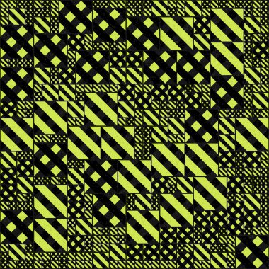 Soyut Geometrik Desen üretken hesaplama sanatı çizimi