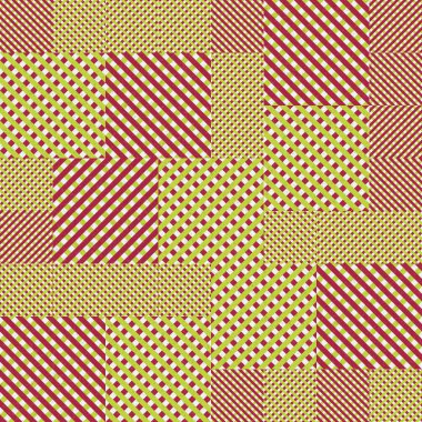 Soyut Geometrik Desen üretken hesaplama sanatı çizimi