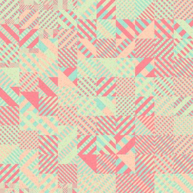 Soyut Geometrik Desen üretken hesaplama sanatı çizimi