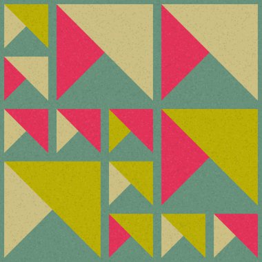 Soyut Geometrik Desen üretken hesaplama sanatı çizimi