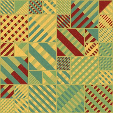 Soyut Geometrik Desen üretken hesaplama sanatı çizimi