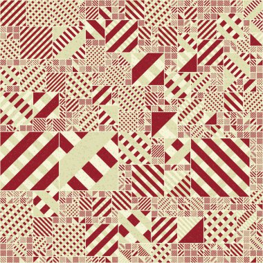 Soyut Geometrik Desen üretken hesaplama sanatı çizimi