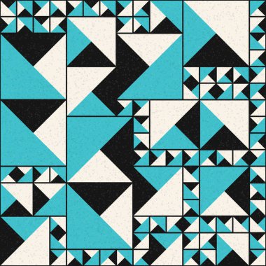 Soyut Geometrik Desen üretken hesaplama sanatı çizimi