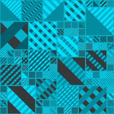 Soyut Geometrik Desen üretken hesaplama sanatı çizimi