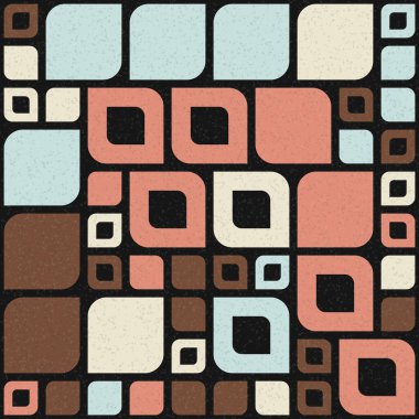 Soyut Geometrik Desen üretken hesaplama sanatı çizimi