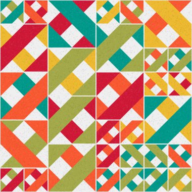 Soyut Geometrik Desen üretken hesaplama sanatı çizimi