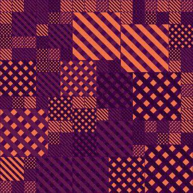 Soyut Geometrik Desen üretken hesaplama sanatı çizimi