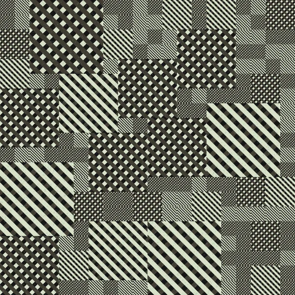 Abstrakte Geometrische Muster Generative Computergestützte Kunstillustration — Stockvektor