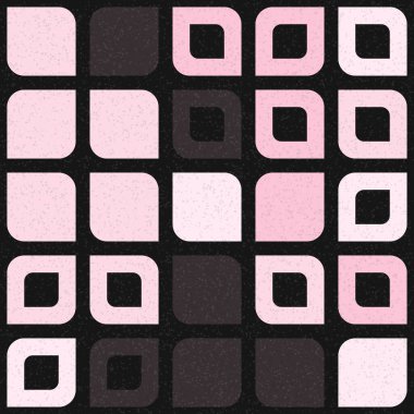 Soyut renk geometrik mozaik desen üretken hesaplama sanatı çizimi, fayans rengi parçalarının taklidi