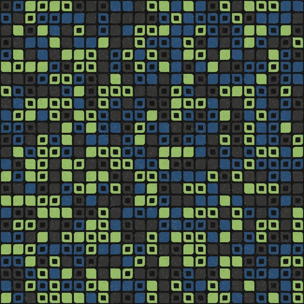 抽象的な色幾何学モザイクパターン 生成的な計算芸術のイラスト タイルの色の作品の模倣 — ストックベクタ