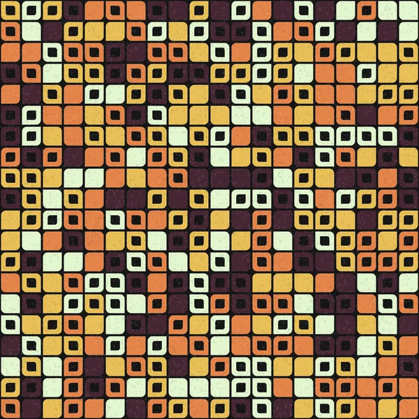 Soyut Renk Geometrik Mozaik Desen Üretken Hesaplama Sanatı Illüstrasyonu Fayans — Stok Vektör