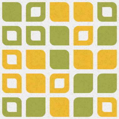 Soyut renk geometrik mozaik desen üretken hesaplama sanatı çizimi, fayans rengi parçalarının taklidi