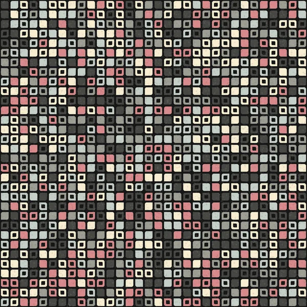 Abstrakt Färg Geometriska Mosaik Mönster Generativ Beräknande Konst Illustration Imitation — Stock vektor