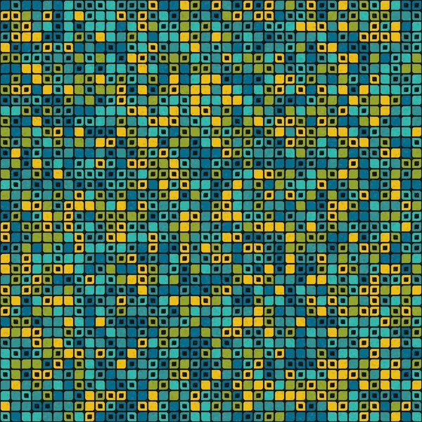 Abstraktní Barevné Geometrické Mozaiky Vzor Generativní Výpočetní Umění Ilustrace Imitace — Stockový vektor