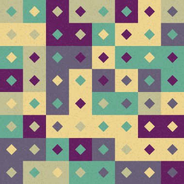 Soyut Geometrik Desen üretken hesaplama sanatı çizimi