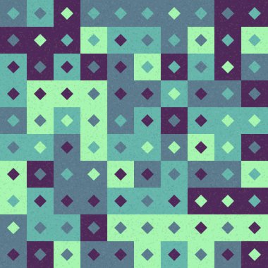 Soyut Geometrik Desen üretken hesaplama sanatı çizimi