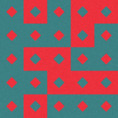 Soyut Geometrik Desen üretken hesaplama sanatı çizimi