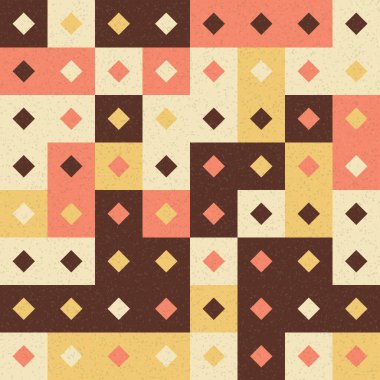 Soyut Geometrik Desen üretken hesaplama sanatı çizimi