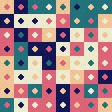 Soyut Geometrik Desen üretken hesaplama sanatı çizimi