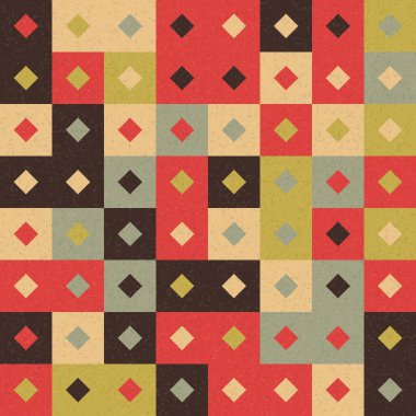 Soyut Geometrik Desen üretken hesaplama sanatı çizimi