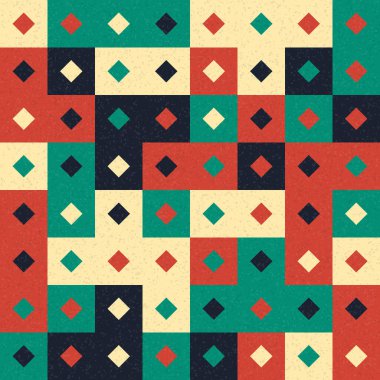 Soyut Geometrik Desen üretken hesaplama sanatı çizimi