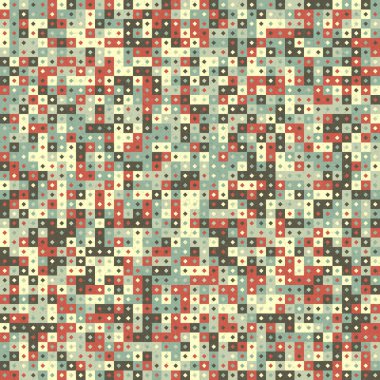 Soyut Geometrik Desen üretken hesaplama sanatı çizimi