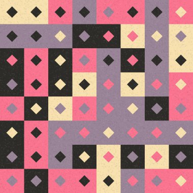 Soyut Geometrik Desen üretken hesaplama sanatı çizimi