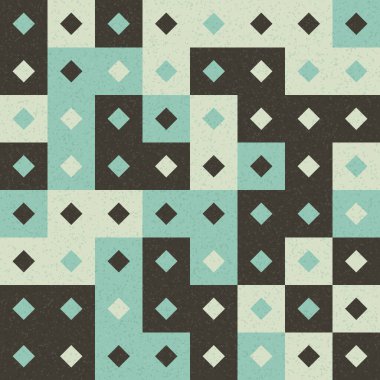 Soyut Geometrik Desen üretken hesaplama sanatı çizimi