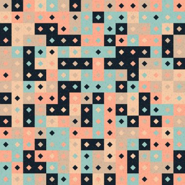 Soyut Geometrik Desen üretken hesaplama sanatı çizimi