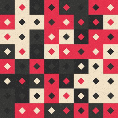 Soyut Geometrik Desen üretken hesaplama sanatı çizimi