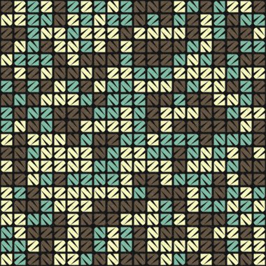 Soyut Geometrik Desen üretken hesaplama sanatı çizimi