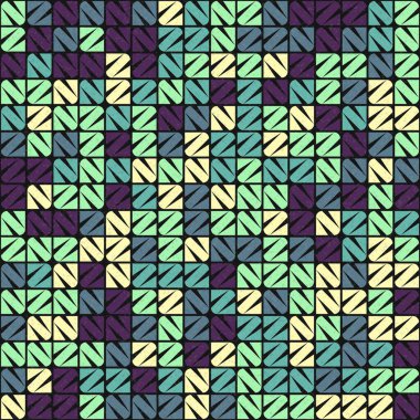 Soyut Geometrik Desen üretken hesaplama sanatı çizimi