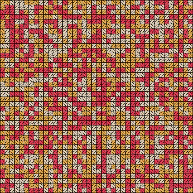 Soyut Geometrik Desen üretken hesaplama sanatı çizimi