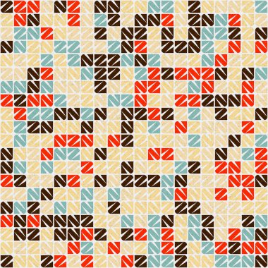 Soyut Geometrik Desen üretken hesaplama sanatı çizimi