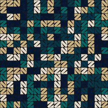 Soyut Geometrik Desen üretken hesaplama sanatı çizimi