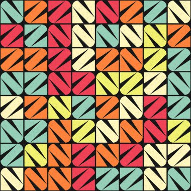 Soyut Geometrik Desen üretken hesaplama sanatı çizimi