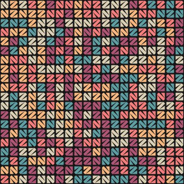 Soyut Geometrik Desen üretken hesaplama sanatı çizimi